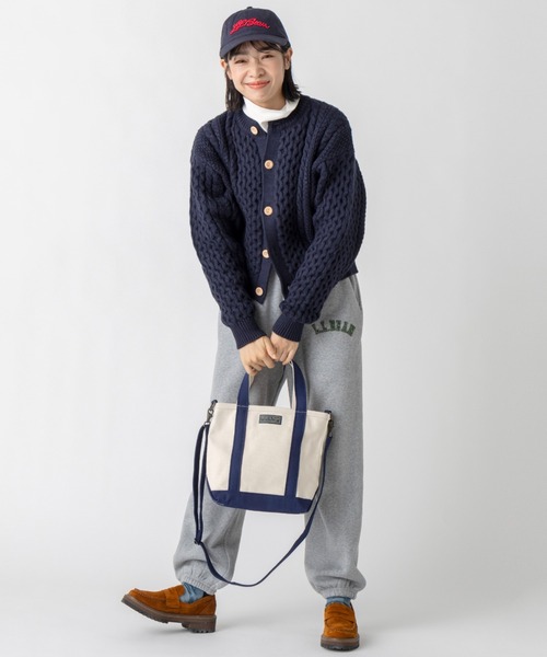 L.L.Bean（エルエルビーン）の「【JAPAN EDITION】ウェイン・フィッシャーマンズ・カーディガン（カーディガン/ボレロ・レディース・ネイビー/ダークネイビー/アイボリー・MEDIUM）」の15枚目の写真