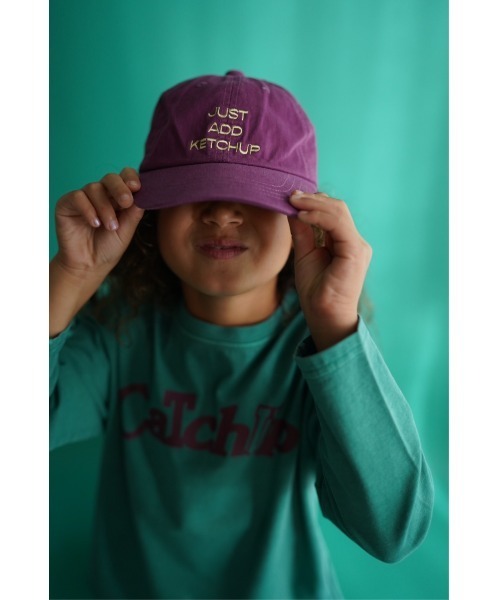 Catchup(ケチャップ)の「【Catchup】CAP(キャップ・キッズ・サックスブルー/グリーン/パープル・S/M/L)」の3枚目の写真