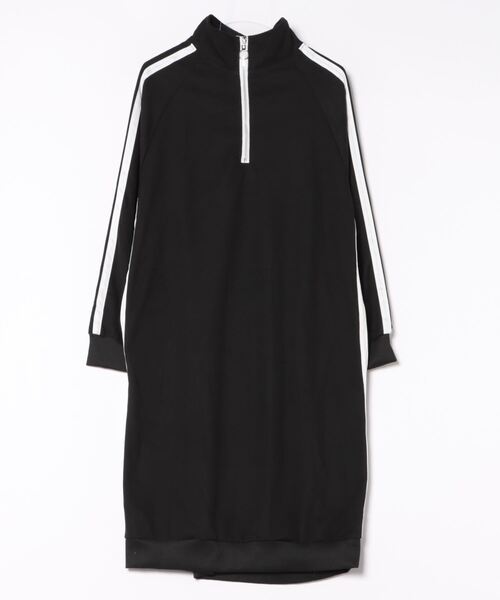 STYLEBLOCK(スタイルブロック)の「サイドラインハーフジップワンピース(ワンピース・レディース・ブラック・2XL/M)」の6枚目の写真