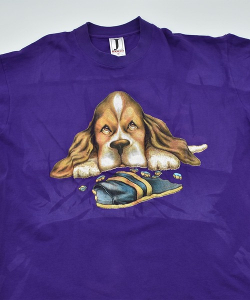 【ヴィンテージ古着】90’s 犬 アニマルプリントTシャツ USA製（Tシャツ/カットソー）｜VINTAGE（ヴィンテージ）