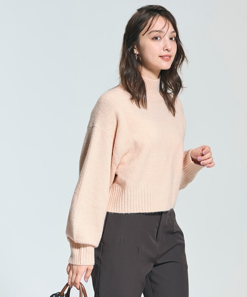 セール】【WEB限定セール】袖バルーンボトルネックニット（ニット