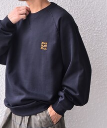 SHIPS any（シップス エニィ）の「SHIPS any: BLAH BLAH BLAH. ワンポイント 刺繍 ラグラン ルーズ スウェット◇（スウェット）」