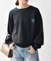 SHIPS any（シップス エニィ）の「SHIPS any: BLAH BLAH BLAH. ワンポイント 刺繍 ラグラン ルーズ スウェット◇（スウェット）」