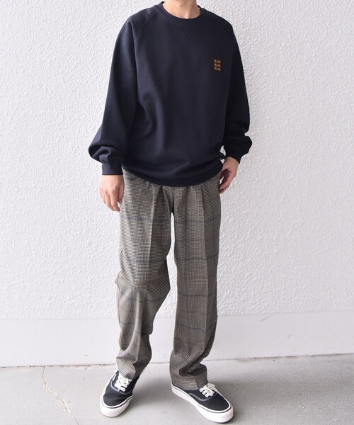 SHIPS any（シップス エニィ）の「SHIPS any: BLAH BLAH BLAH. ワンポイント 刺繍 ラグラン ルーズ スウェット◇（スウェット・メンズ・ブラック/ネイビー/グレー・MEDIUM/LARGE/X-LARGE）」の20枚目の写真