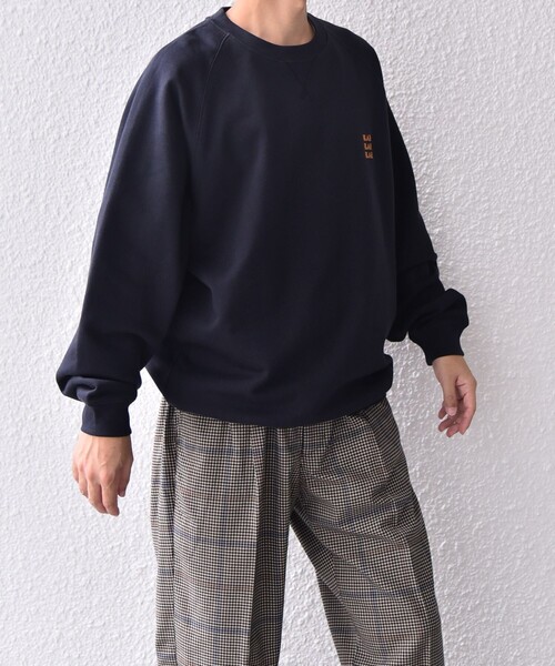 SHIPS any（シップス エニィ）の「SHIPS any: BLAH BLAH BLAH. ワンポイント 刺繍 ラグラン ルーズ スウェット◇（スウェット・メンズ・ブラック/ネイビー/グレー・MEDIUM/LARGE/X-LARGE）」の17枚目の写真