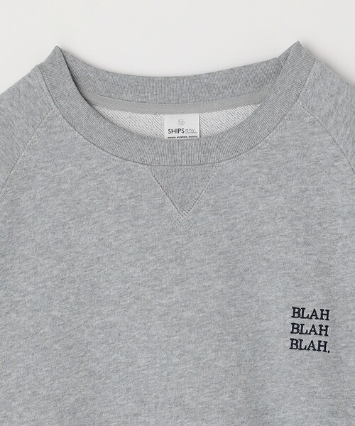 SHIPS any（シップス エニィ）の「SHIPS any: BLAH BLAH BLAH. ワンポイント 刺繍 ラグラン ルーズ スウェット◇（スウェット・メンズ・ブラック/ネイビー/グレー・MEDIUM/LARGE/X-LARGE）」の11枚目の写真