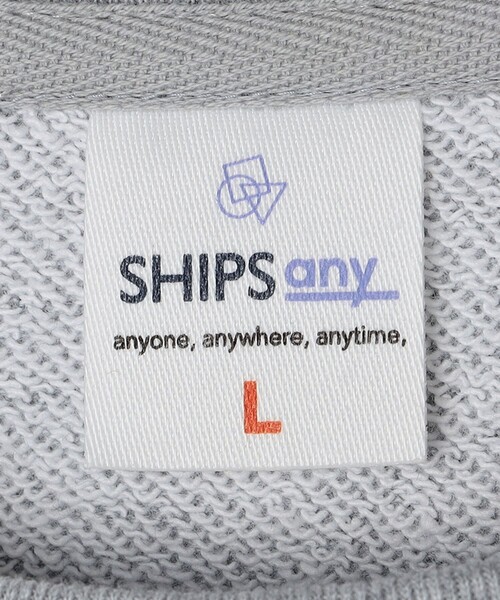 SHIPS any（シップス エニィ）の「SHIPS any: BLAH BLAH BLAH. ワンポイント 刺繍 ラグラン ルーズ スウェット◇（スウェット・メンズ・ブラック/ネイビー/グレー・MEDIUM/LARGE/X-LARGE）」の9枚目の写真
