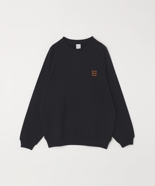 SHIPS any（シップス エニィ）の「SHIPS any: BLAH BLAH BLAH. ワンポイント 刺繍 ラグラン ルーズ スウェット◇（スウェット・メンズ・ブラック/ネイビー/グレー・MEDIUM/LARGE/X-LARGE）」の5枚目の写真
