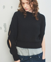 【soduk】holes knit top