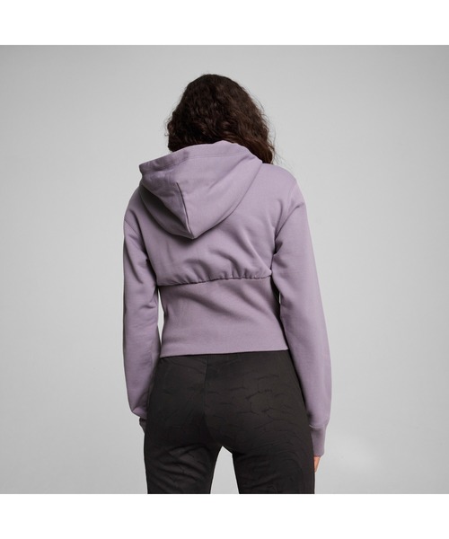 PUMA（プーマ）の「PUMA プーマ ウィメンズ デア トゥ クロップド フーディー（パーカー・レディース・オフホワイト/グレー/パープル・MEDIUM/LARGE/X-LARGE/SMALL）」の14枚目の写真