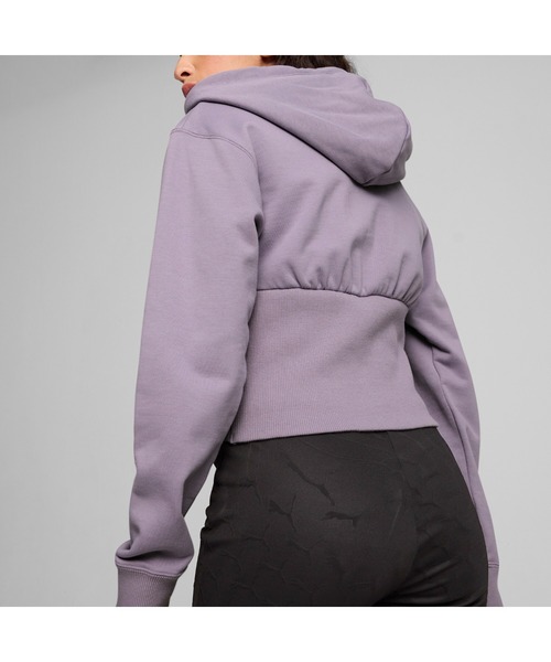 PUMA（プーマ）の「PUMA プーマ ウィメンズ デア トゥ クロップド フーディー（パーカー・レディース・オフホワイト/グレー/パープル・MEDIUM/LARGE/X-LARGE/SMALL）」の15枚目の写真