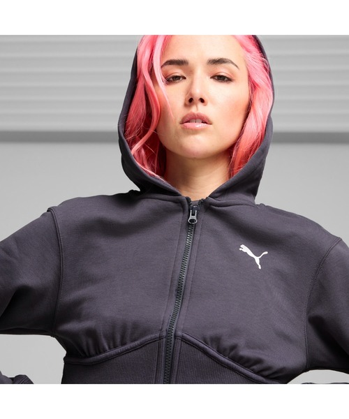 PUMA（プーマ）の「PUMA プーマ ウィメンズ デア トゥ クロップド フーディー（パーカー・レディース・オフホワイト/グレー/パープル・MEDIUM/LARGE/X-LARGE/SMALL）」の19枚目の写真