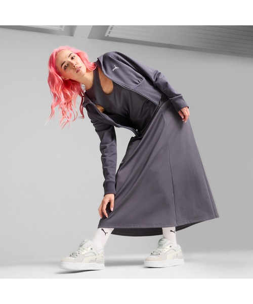 PUMA（プーマ）の「PUMA プーマ ウィメンズ デア トゥ クロップド フーディー（パーカー・レディース・オフホワイト/グレー/パープル・MEDIUM/LARGE/X-LARGE/SMALL）」の20枚目の写真