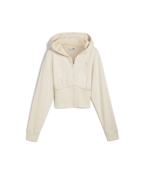 PUMA（プーマ）の「PUMA プーマ ウィメンズ デア トゥ クロップド フーディー（パーカー・レディース・オフホワイト/グレー/パープル・MEDIUM/LARGE/X-LARGE/SMALL）」の8枚目の写真