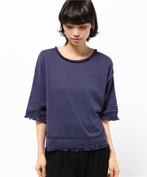 【mystic】ハシゴレースフリンジTシャツ