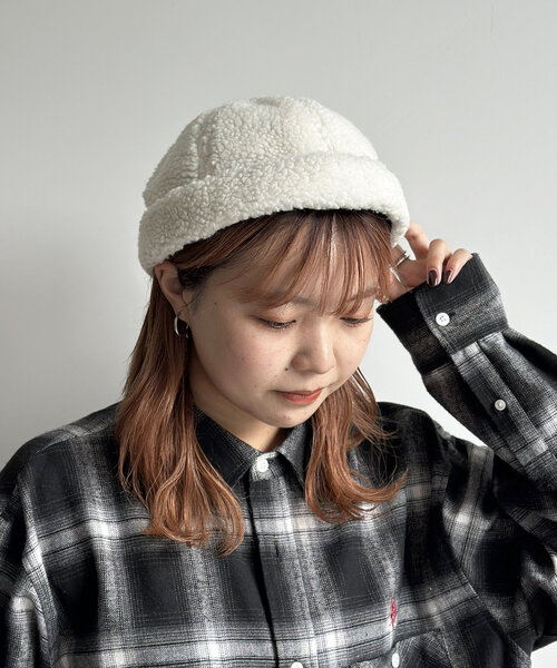 CPCM(シーピーシーエム)の「ボアロールキャップ(キャップ・メンズ・ブラック/ベージュ・FREE)」の15枚目の写真