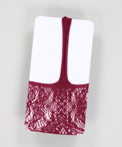 SPINNS(スピンズ)の「ガーター カラーレースタイツ(タイツ/ストッキング・レディース・ボルドー/ホワイト/ブラック・ONESIZE)」の3枚目の写真