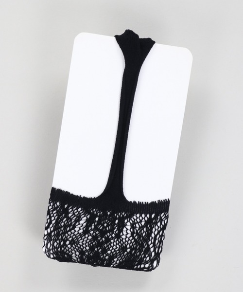 SPINNS(スピンズ)の「ガーター カラーレースタイツ(タイツ/ストッキング・レディース・ボルドー/ホワイト/ブラック・ONESIZE)」の7枚目の写真