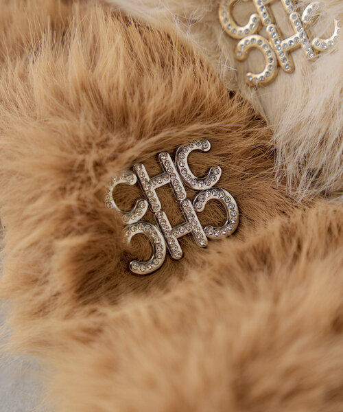 Chico（チコ）の「ブローチ付きティペット（マフラー・レディース・アイボリー/ブラウン/ブラック・FREE）」の21枚目の写真