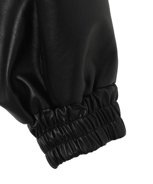 WEGO（ウィゴー）の「WEGO/フェイクレザーショートブルゾン（ブルゾン・レディース・ブラウン/グレー/ブラック・FREE）」の12枚目の写真