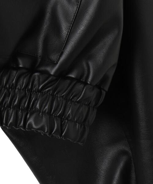 WEGO（ウィゴー）の「WEGO/フェイクレザーショートブルゾン（ブルゾン・レディース・ブラウン/グレー/ブラック・FREE）」の14枚目の写真