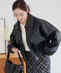 WEGO | WEGO/【24年秋冬新作】PUショートブルゾン(ブルゾン)