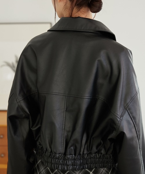 セール】WEGO/フェイクレザーショートブルゾン（ブルゾン）｜WEGO