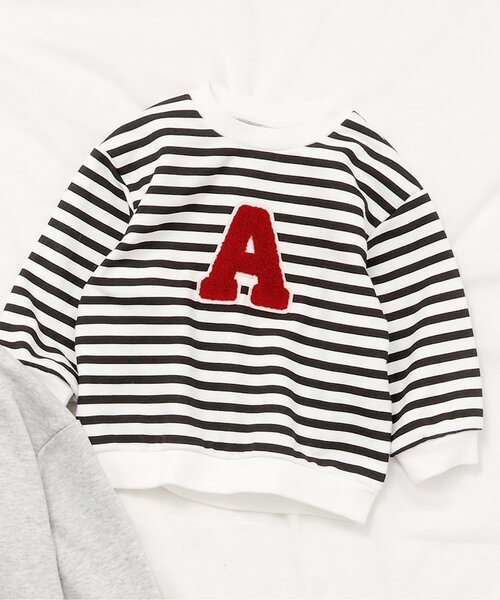 apres les cours（アプレレクール）の「【リンク】8柄バラエティモチーフトレーナー（スウェット・キッズ・ピンク/ブラウン/アイボリー/イエロー/ミント/ラベンダー/その他2/ベージュ・90/100/110/120/80/130/140）」の8枚目の写真