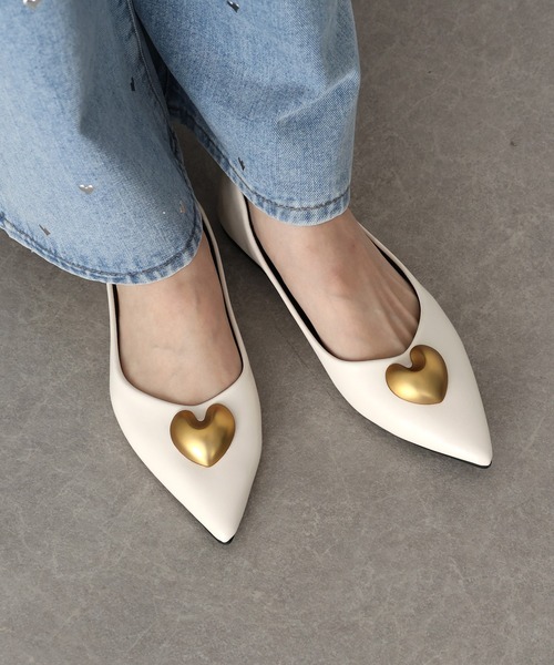 ハートモチーフパンプス（パンプス）｜BLUEEAST（ブルーイースト） 5,141円