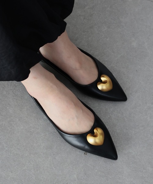 ハートモチーフパンプス（パンプス）｜BLUEEAST（ブルーイースト）