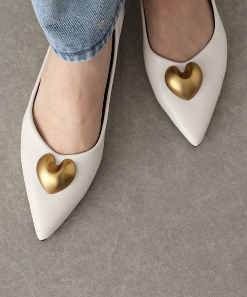 ハートモチーフパンプス（パンプス）｜BLUEEAST（ブルーイースト）