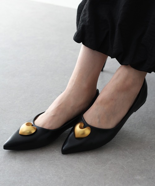 ハートモチーフパンプス（パンプス）｜BLUEEAST（ブルーイースト）