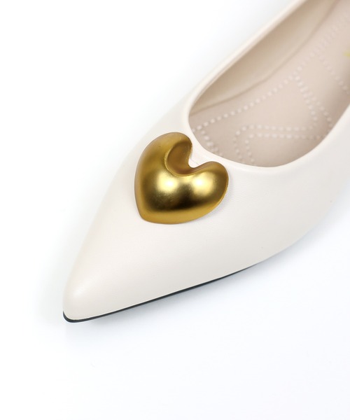 ハートモチーフパンプス（パンプス）｜BLUEEAST（ブルーイースト）