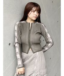 MURUA | 【UMBRO×MURUA】ロゴラインスリーブニット(ニット/セーター)