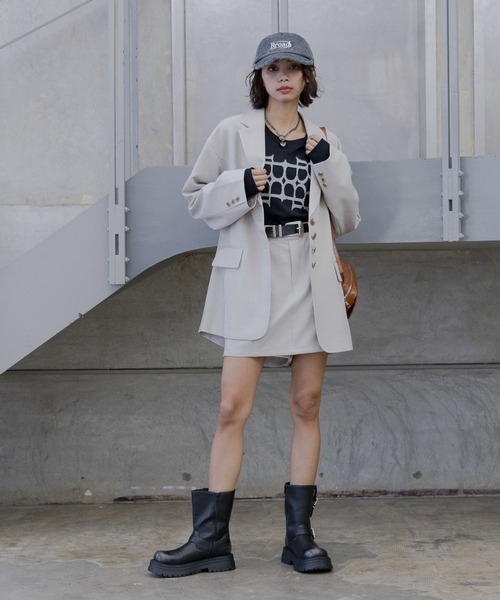 PAGEBOY（ページボーイ）の「アソートエンジニアブーツ（ブーツ・レディース・ブラック/グレー・LARGE/MEDIUM）」の7枚目の写真