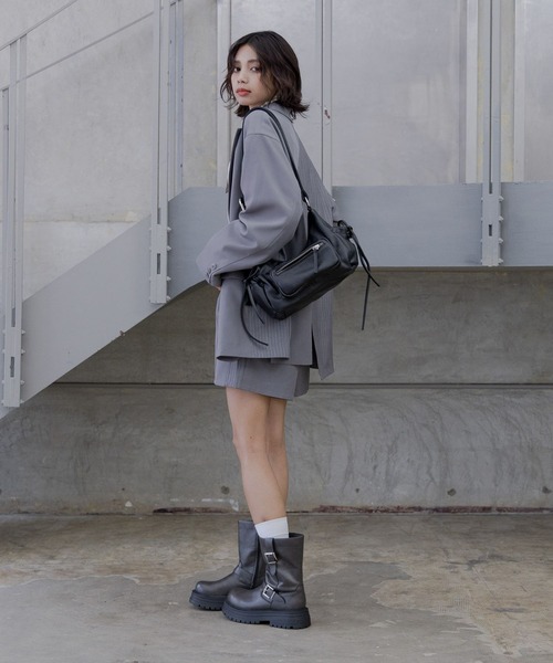 PAGEBOY（ページボーイ）の「アソートエンジニアブーツ（ブーツ・レディース・ブラック/グレー・LARGE/MEDIUM）」の12枚目の写真