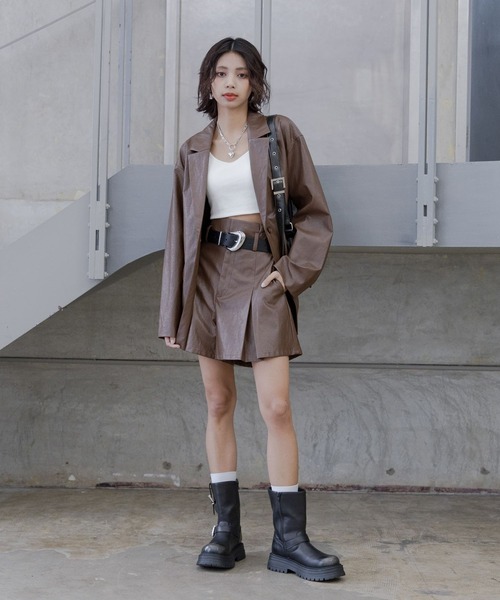 PAGEBOY（ページボーイ）の「アソートエンジニアブーツ（ブーツ・レディース・ブラック/グレー・LARGE/MEDIUM）」の8枚目の写真