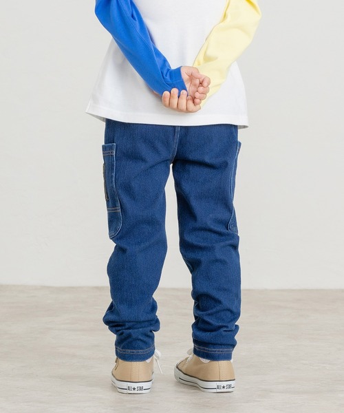 DILASH(ディラッシュ)の「カットソーデニムパンツ(デニムパンツ・キッズ・サックスブルー/ブルー・90/100/140/130/120/110/80)」の3枚目の写真
