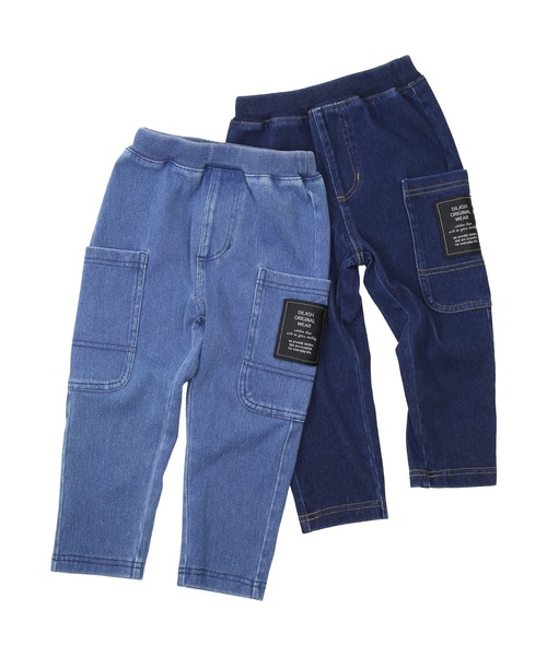 DILASH(ディラッシュ)の「カットソーデニムパンツ(デニムパンツ・キッズ・サックスブルー/ブルー・90/100/140/130/120/110/80)」の6枚目の写真