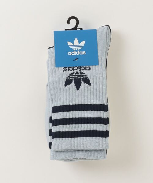 adidas（アディダス）の「adidas CREW SOCK 3STR / アディダス クルー ソックス 3ストライプ（ソックス/靴下・メンズ・ブルー・S/M/L）」の3枚目の写真