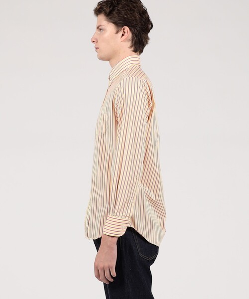 INDIVIDUALIZED SHIRTS(インディビジュアライズドシャツ)の「INDIVIDUALIZED SHIRTS SUBWAY STRIPE コットン B.D.シャツ(シャツ/ブラウス・メンズ・イエロー系その他2・M)」の4枚目の写真