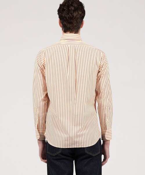 INDIVIDUALIZED SHIRTS(インディビジュアライズドシャツ)の「INDIVIDUALIZED SHIRTS SUBWAY STRIPE コットン B.D.シャツ(シャツ/ブラウス・メンズ・イエロー系その他2・M)」の5枚目の写真