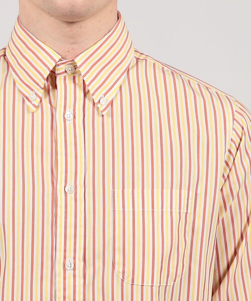 INDIVIDUALIZED SHIRTS(インディビジュアライズドシャツ)の「INDIVIDUALIZED SHIRTS SUBWAY STRIPE コットン B.D.シャツ(シャツ/ブラウス・メンズ・イエロー系その他2・M)」の6枚目の写真
