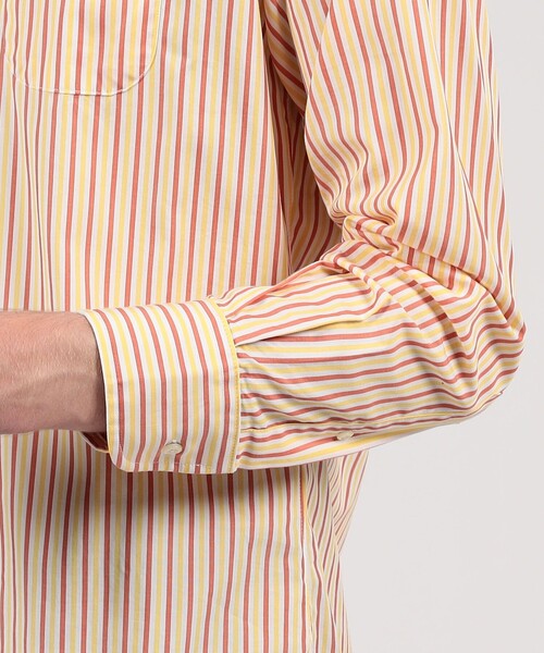 INDIVIDUALIZED SHIRTS(インディビジュアライズドシャツ)の「INDIVIDUALIZED SHIRTS SUBWAY STRIPE コットン B.D.シャツ(シャツ/ブラウス・メンズ・イエロー系その他2・M)」の7枚目の写真