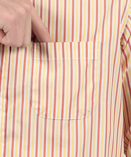 INDIVIDUALIZED SHIRTS(インディビジュアライズドシャツ)の「INDIVIDUALIZED SHIRTS SUBWAY STRIPE コットン B.D.シャツ(シャツ/ブラウス・メンズ・イエロー系その他2・M)」の9枚目の写真