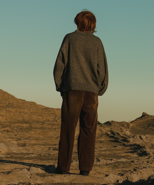 WETTEMPT(ウィテンプト)の「MERANGE KNIT POLO / メランジニットポロ(ニット/セーター・メンズ・ブルー/チャコール・SMALL/LARGE/MEDIUM)」の12枚目の写真