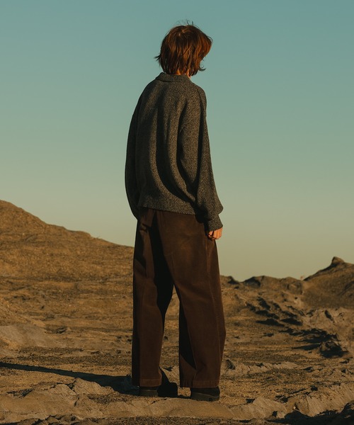 WETTEMPT(ウィテンプト)の「MERANGE KNIT POLO / メランジニットポロ(ニット/セーター・メンズ・ブルー/チャコール・SMALL/LARGE/MEDIUM)」の13枚目の写真