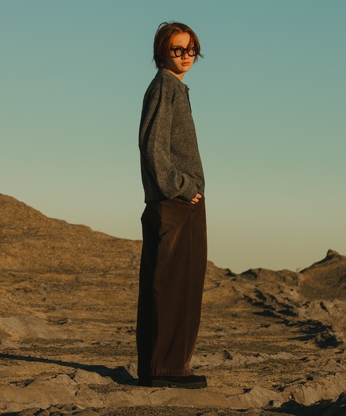 WETTEMPT(ウィテンプト)の「MERANGE KNIT POLO / メランジニットポロ(ニット/セーター・メンズ・ブルー/チャコール・SMALL/LARGE/MEDIUM)」の14枚目の写真