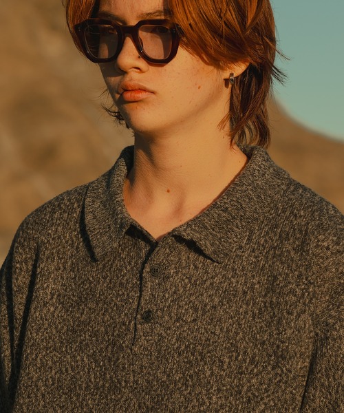 WETTEMPT(ウィテンプト)の「MERANGE KNIT POLO / メランジニットポロ(ニット/セーター・メンズ・ブルー/チャコール・SMALL/LARGE/MEDIUM)」の16枚目の写真