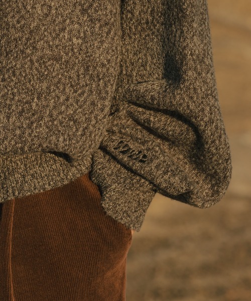 WETTEMPT(ウィテンプト)の「MERANGE KNIT POLO / メランジニットポロ(ニット/セーター・メンズ・ブルー/チャコール・SMALL/LARGE/MEDIUM)」の17枚目の写真